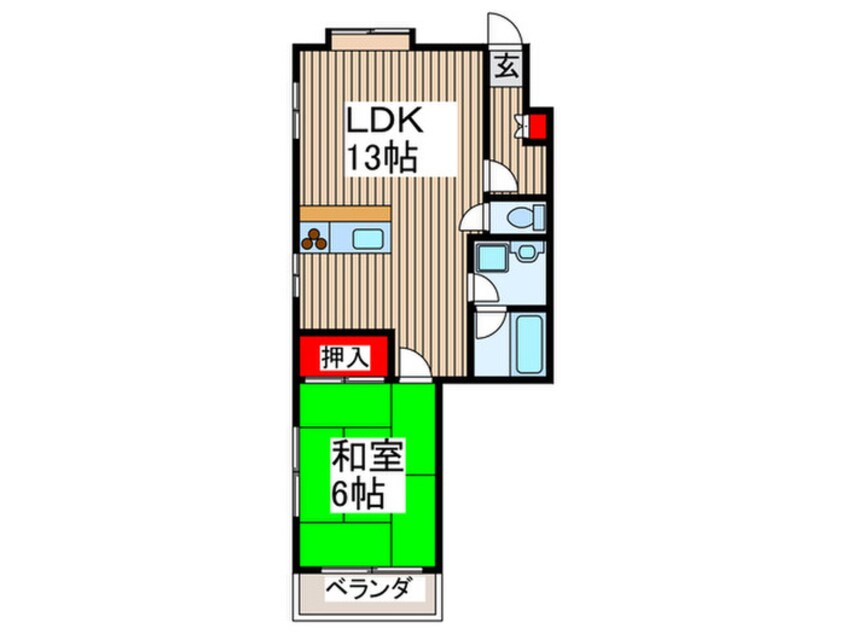間取図 サニーハイツ北園