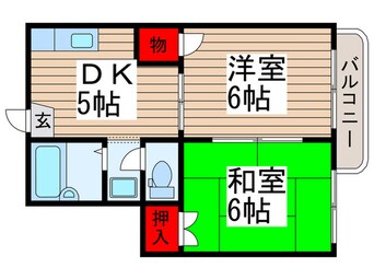 間取図 ドミ－ル清瀬