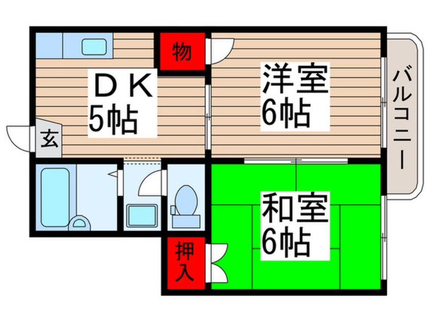 間取図 ドミ－ル清瀬