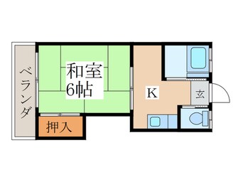 間取図 住吉コ－ポ