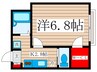 プラティ－ク 1Kの間取り