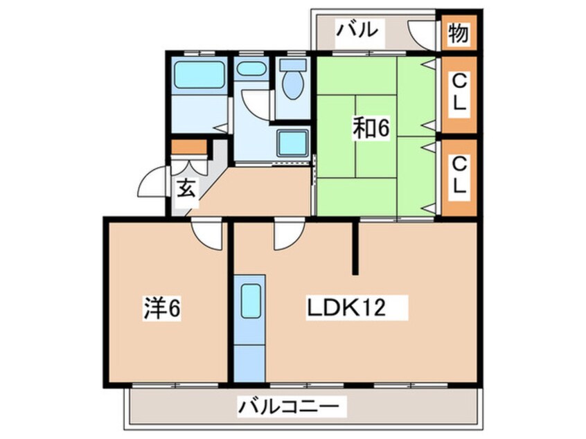 間取図 グリーンハイム野渡