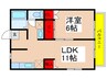 ベルグランＫ 1LDKの間取り
