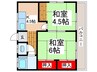中台荘　 2Kの間取り