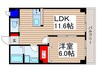 ＭＡＩＳＯＮ・ＶＥＲＲＥ 1LDKの間取り