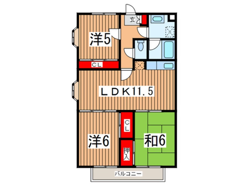 間取図 メゾンガーネット