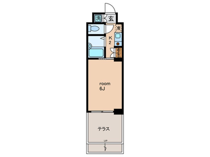 間取図 ﾙｰﾌﾞﾙ駒澤大学Ⅱ