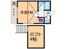 ベルハイツＢ 1Kの間取り