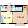 メイプルハウス草加 1DKの間取り