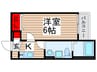 ベルメント陣屋前B棟 1Kの間取り
