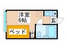 エクセル小川 1Rの間取り