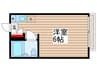 エクセル小川 1Rの間取り