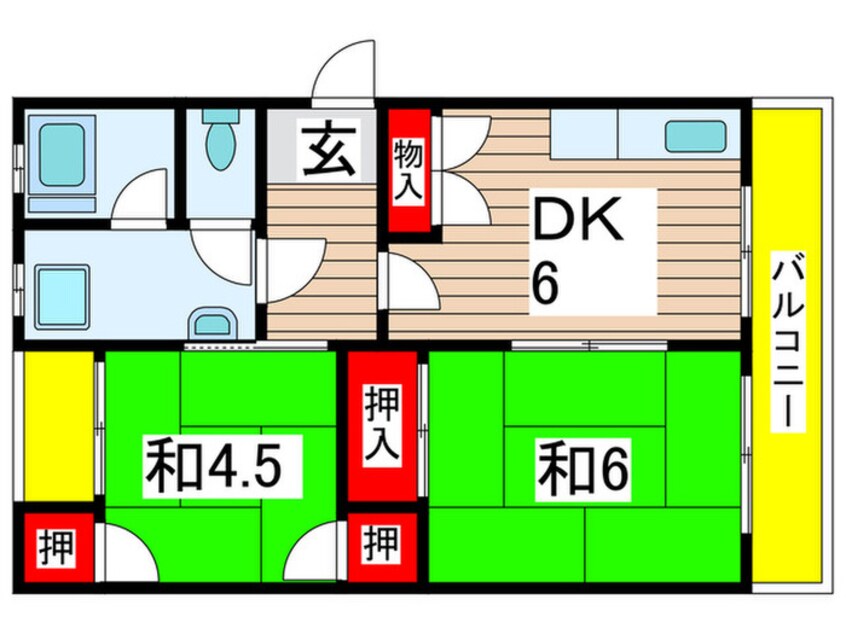 間取図 桜木ハイム