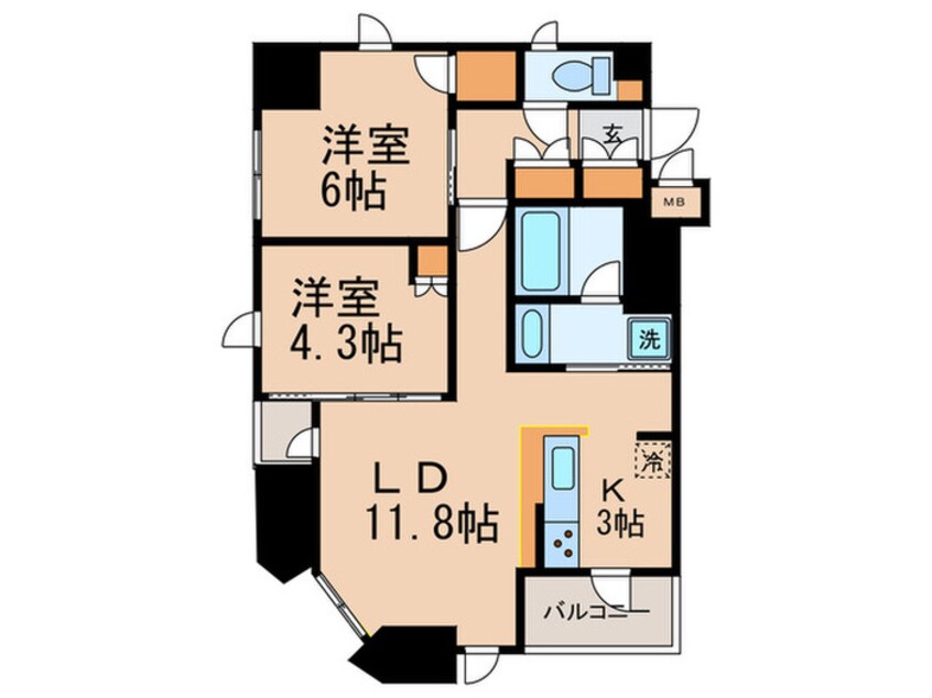 間取図 正金アパートメント入船