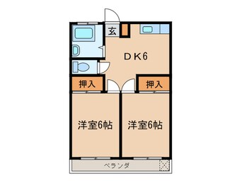 間取図 サニーコート府中中河原