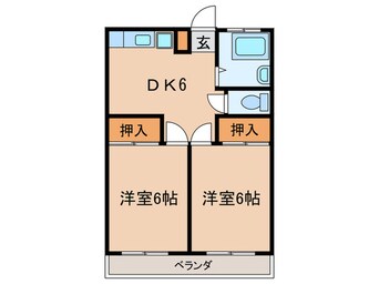 間取図 サニーコート府中中河原