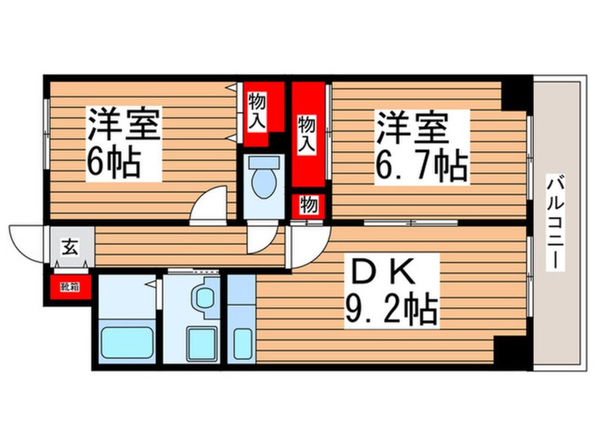 間取図 グレースコート富浜