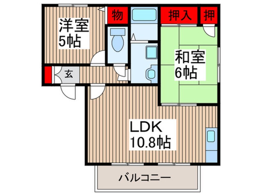 間取図 グランドール下山口