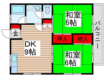 間取図 並木  ハイツ