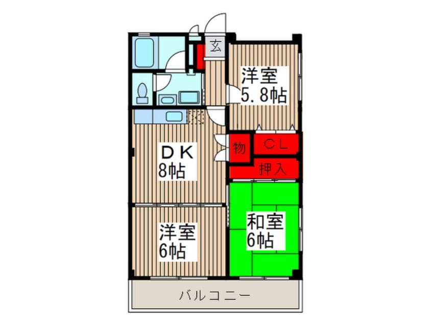 間取図 サンライズ西上尾