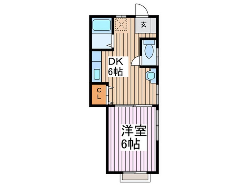 間取図 コーポ渡邊