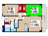サングレース 2LDKの間取り