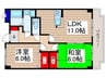 サングレース 2LDKの間取り