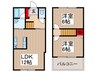 富士見貸家 2LDKの間取り