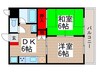 レジデンス水村 2DKの間取り