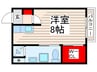 クレール３ 1Rの間取り