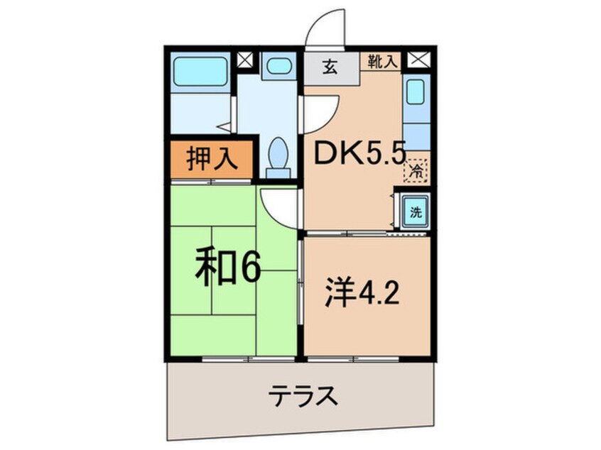 間取図 ボナール上池台