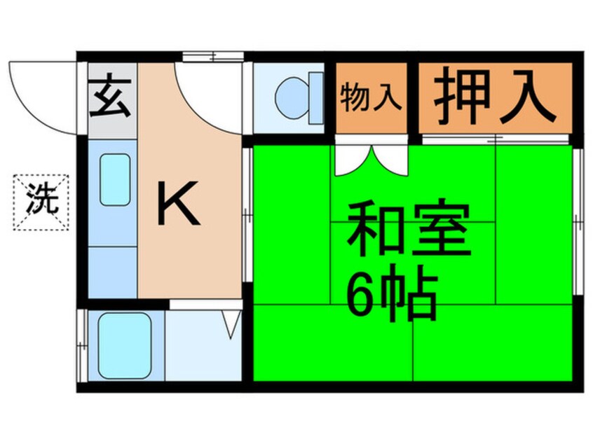 間取図 コーポ大貫