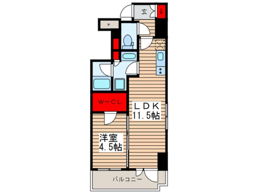 間取図 パークアクシス錦糸町WEST