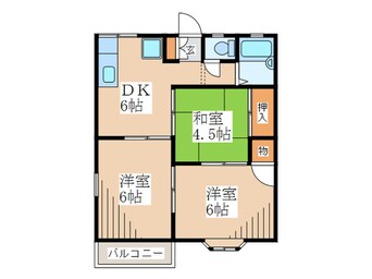 間取図 ｻﾝﾊｲﾂ二宮