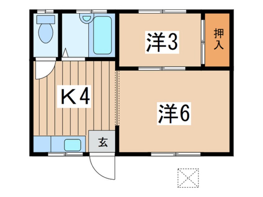 間取図 三ツ沢ハイツ