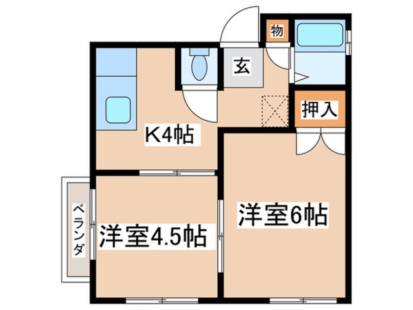 間取図 ショコラハイツ