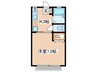 ベルハイツ 1Kの間取り