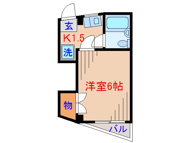間取り図 コ－ポＴＡＧＵＣＨＩ２
