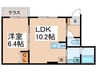 クレッシェーレ多摩川 1LDKの間取り