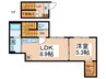 クレッシェーレ多摩川 1LDKの間取り