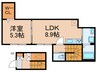CRESCERE多摩川 1LDKの間取り