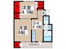 浦和領家コ－ポＣ 2DKの間取り