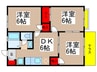 クレセントハイツ 3DKの間取り