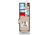 SK新所沢 1Kの間取り