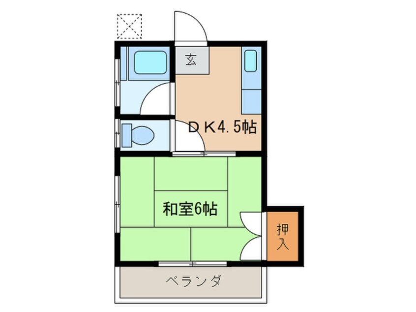 間取図 ハイツ関田