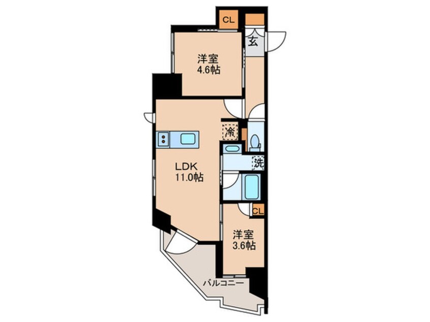 間取図 ウェルスクエア西蒲田