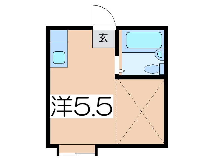 間取図 パンシオン生田ＮＯ.１