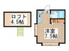 ＳｕｎＰａｌａｃｅ浦和 1Rの間取り