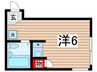 パーシモンハイツ 1Rの間取り
