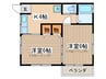 鈴木アパート 2Kの間取り